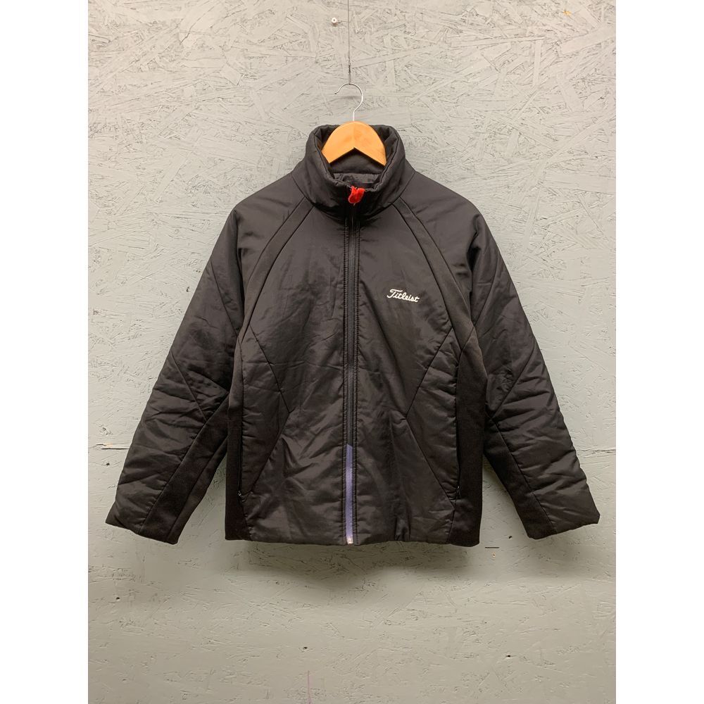 Titleist Black Performance Quilted Jacket with Red Accent